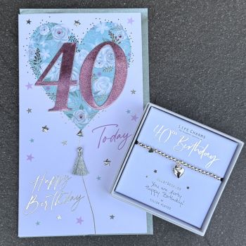 Moments That Matter: 40th Birthday Luxe Card and Bracelet Bundle