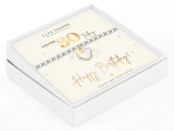 Life Charms Happy 30th Birthday Bracelet 