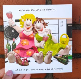 Model Family “Been through a lot together” card